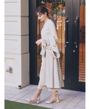 earth music&ecology シアードットドッキングワンピース Beige