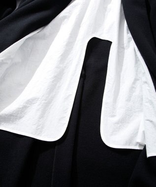 ATON ROYAL CHUNKY FLEECE | ショールカラーコート BLACK