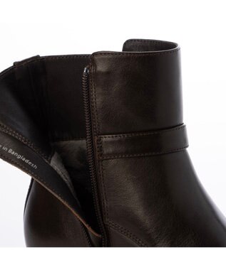 ing <ing>【WEB限定】ベルトデザインミドルブーツ ダークブラウン