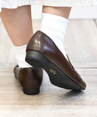 Pointer 日本製 本革シンプルローファー ダークブラウン