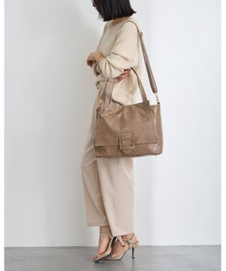 MioFIRANO バックル付きトートバッグ＆ショルダーバッグセット 2WAY A4サイズ対応　FIRANO フィラノ GREIGE