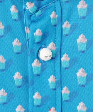 23区GOLF 【MEN】【接触冷感・UVケア・吸水速乾】アイス柄 ポロシャツ ブルー系5
