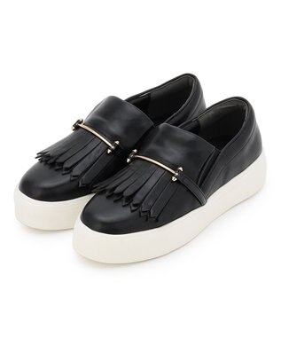 TOCCA 【晴雨兼用】FRINGE SLIPON RAIN SNEAKERS スニーカー ブラック系