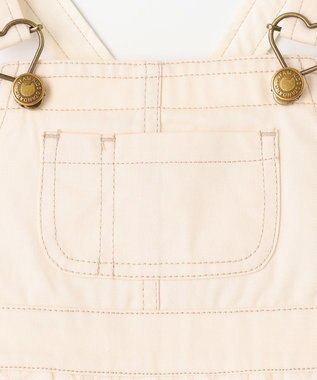 ANY KIDS チュール付き ジャンパースカート エクリュ