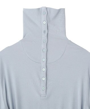 CRAFT STANDARD BOUTIQUE ハイネックハーフボタンプルオーバー Light Blue