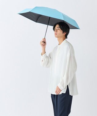 MOONBAT 【遮光100％/超軽量】マジで軽い傘 晴雨兼用折りたたみ日傘 マジカルテックプロテクション 5Flat50 ペールスカイ