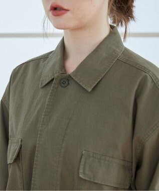 WEGO 【ANGIE VINTAGE】ミリタリー シャツジャケット カーキ