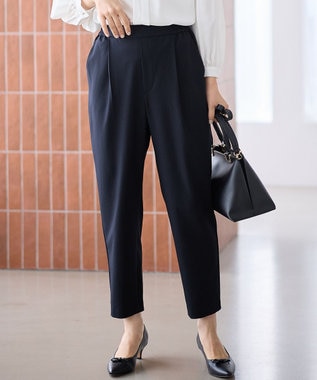 ANY L イージーケアライトストレッチテーパードパンツ