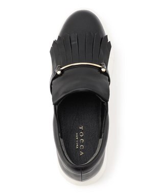 TOCCA 【晴雨兼用】FRINGE SLIPON RAIN SNEAKERS スニーカー ブラック系