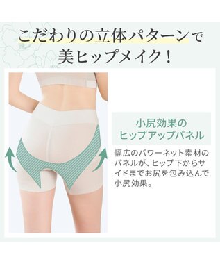 BRADELIS New York 【カヤビューティーラボ】ヒップUP!二分丈ショーツ24 補正 パールグレージュ