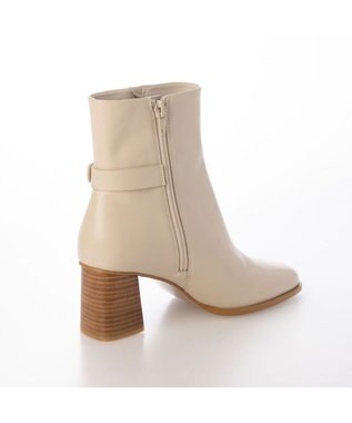 MODE ET JACOMO <MODE ET JACOMO>サイドバックルショートブーツ アイボリー