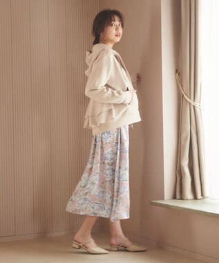 Feroux 【洗える】フラワープリント ワンピース ピンク系9