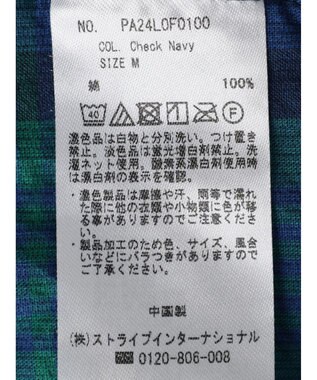 CRAFT STANDARD BOUTIQUE コーデュロイワイドイージーパンツ Check Navy