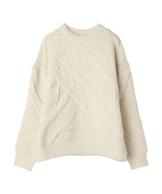 CRAFT STANDARD BOUTIQUE リサイクルポリエステルパッチワークプルオーバー Ivory