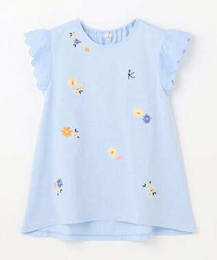 組曲 KIDS 【110-140㎝】フラワーエンブロイダリー チュニック