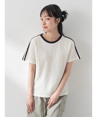 earth music&ecology ラインジャガードプルオーバー Off White