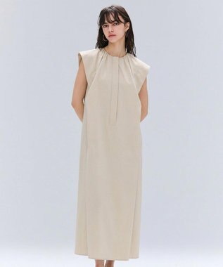 【洗える/接触冷感/速乾/UVケア対応】BATEAU / フレンチスリーブAラインタックワンピース