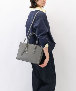 ACE BAGS & LUGGAGE W&.Day/Night スムーク ハンドバッグ B5サイズ 19191 ダブルアンドデイナイト ダークグレー