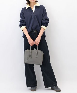 ACE BAGS & LUGGAGE W&.Day/Night スムーク ハンドバッグ B5サイズ 19191 ダブルアンドデイナイト ダークグレー