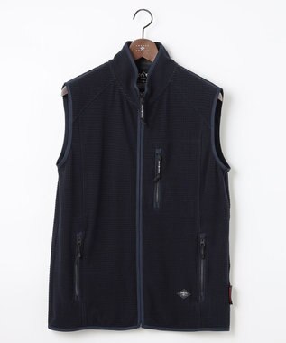JOSEPH ABBOUD MOUNTAIN 【UNISEX】ポーラテックブロックフリース ベスト ネイビー系