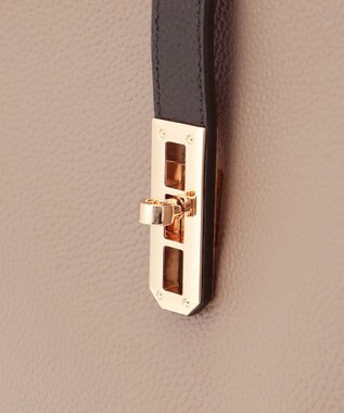 LA BAGAGERIE スクエアレザー2WAYショルダーバッグ グレージュ