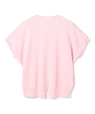 UNFILO L スゴ機能美 Vネック ニット ピンク