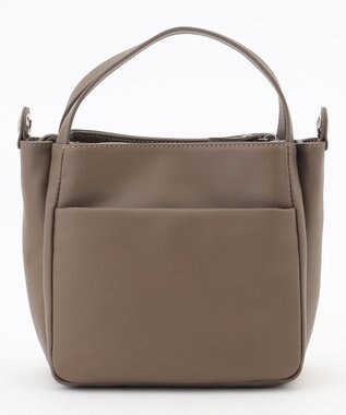 Y'SACCS カウレザー すっきり2wayミニトート グレージュ