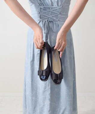 Bridget Birkin ＜3E＞【Bridget Birkin walk】リボンウォーキングパンプス ブラックコンビ