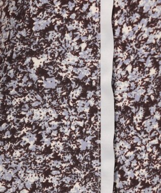 ANY SIS 【洗える】ラインポイントフラワー スカート ブルー系