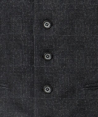 JOSEPH ABBOUD 【キングサイズ】ツィーディジャージー ベスト ネイビー系4