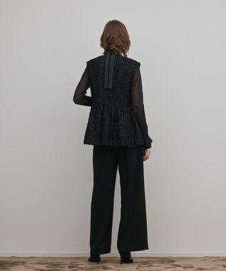 GRACE CONTINENTAL トリアセワイドパンツ ブラック