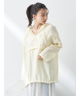 earth music&ecology シアーアノラック Light Yellow