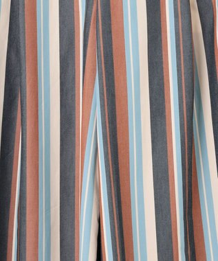 NAVE 【Nave 　洗える】ワイドストライプ　パンツ ネイビー系1