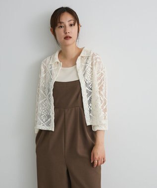 CRAFT STANDARD BOUTIQUE クロシェレースカーディガン Ivory