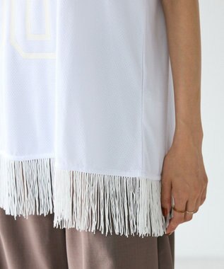 CRAFT STANDARD BOUTIQUE レース切替フリンジビスチェ White