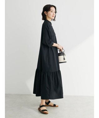 Green Parks ・ＥＬＥＮＣＡＲＥ　ＤＵＥ　バンドカラーワンピース Black