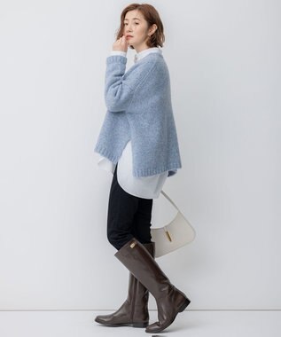 23区 【SLOW/一部店舗限定】コットンオックス シャツ オフホワイト