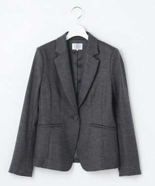 J.PRESS LADIES アクアレジェンドウールジャージー テーラード ジャケット ライトグレー系