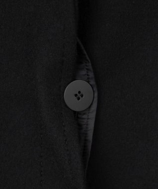 自由区 FORMAL スーパー１１０ジロンラム ロングコート ブラック系