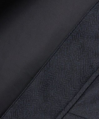 GOTAIRIKU 【仕事で着用可】ラスタードビー フーデッドブルゾン_地柄(24/25年モデル) ネイビー×ヘリンボーン柄(25年新色)