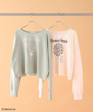 Green Parks Ｍｉｆｆｙ／フラワープリントミニ裏毛プルオーバー Green