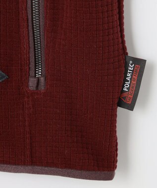 JOSEPH ABBOUD MOUNTAIN 【UNISEX】ポーラテックブロックフリース ベスト ワイン系