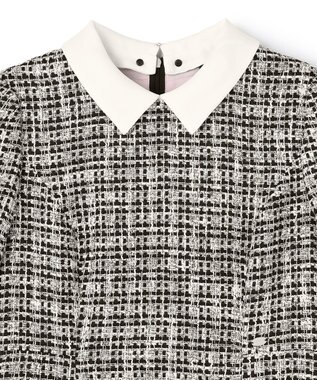 TOCCA 【洗える・消臭】 TWEED BLOSSOM ドレス ブラック系5