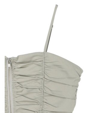 Green Parks ・ＥＬＥＮＣＡＲＥ　ＤＵＥ　シャーリングビスチェ Gray Beige