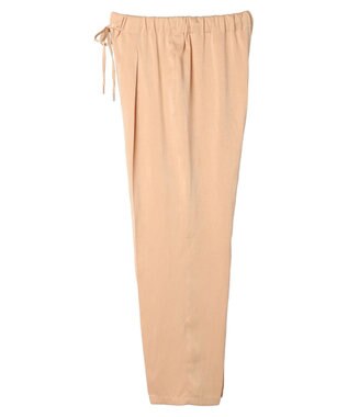 Green Parks つやサテンイージーパンツ Salmon Pink