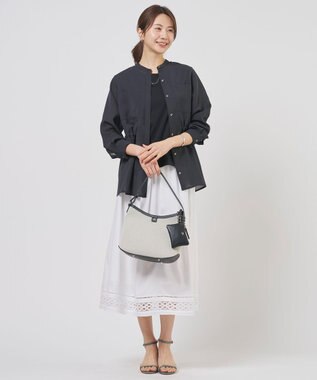 J.PRESS LADIES S スムースジャージー ノースリーブ カットソー ブラック系