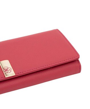 CLATHAS エクセ かぶせ長財布 ピンク
