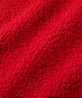 MIKI HOUSE HOT BISCUITS 【70-90cm】 お耳付きボアフリース ダッフルマント 赤