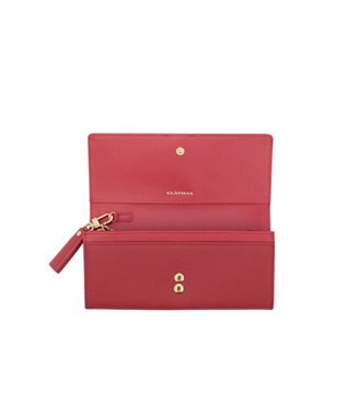 CLATHAS エクセ かぶせ長財布 ピンク
