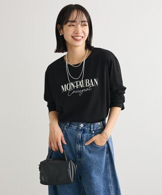 Green Parks キレイ目ロゴ長袖Ｔシャツ